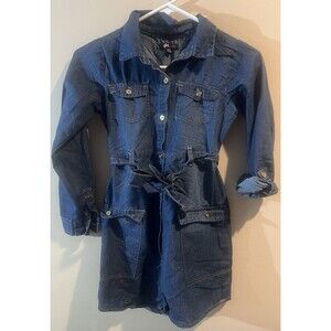 three pink heartsJean Long Sleeve Dress Size 10/12